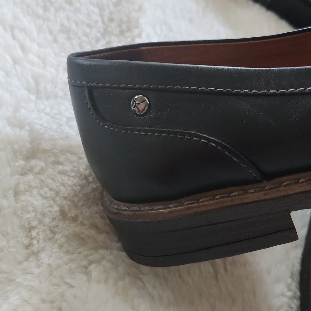 PIKOLINOS Black Leather Buckle Loafers Size 38 - Picture 6 of 9